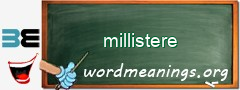 WordMeaning blackboard for millistere